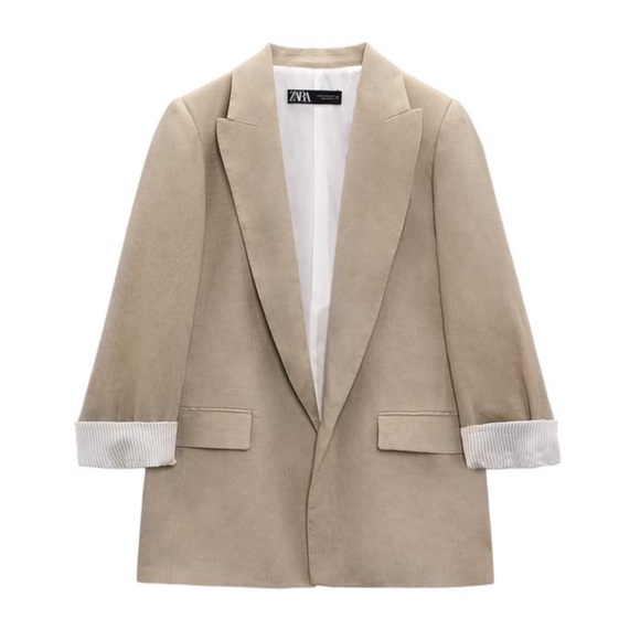 Zara Linen Blazerr - Picture 1 of 3